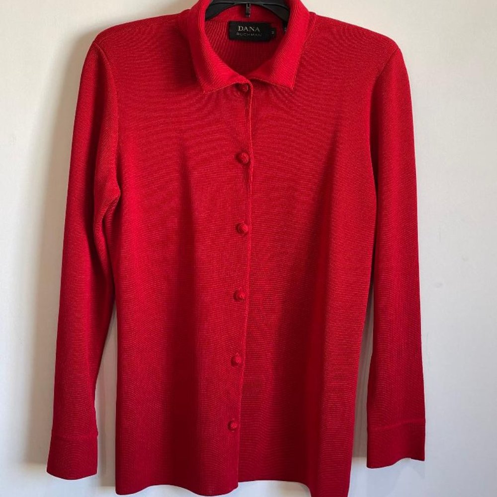 Dana Buchman women's sweater red size Medium
